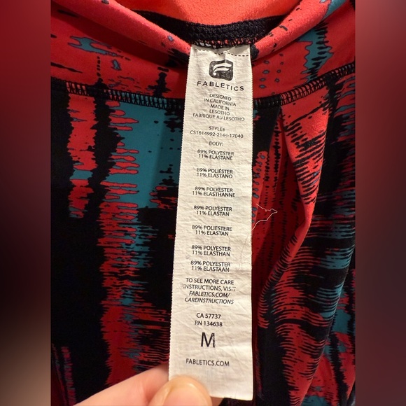 Fabletics | Multi Color Yogi Capri Yoga Pants - Picture 4 of 5